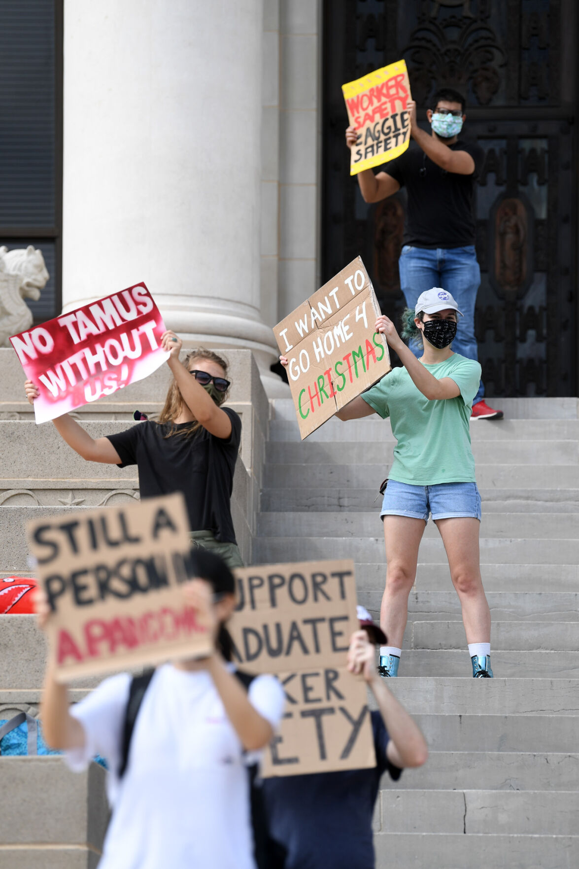 TAMU graduate student protest